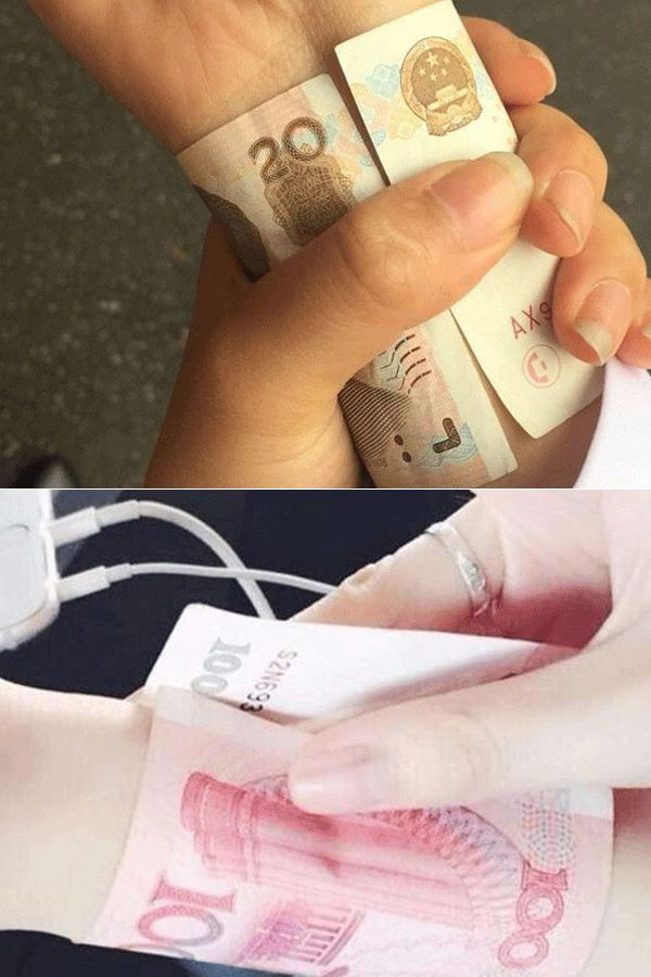 Die "Yuan Wrist Geldschein"-Challenge