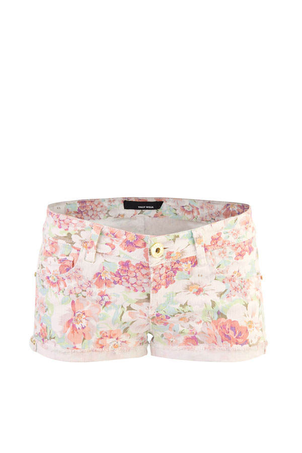 Hot Pants mit Blümchenmuster