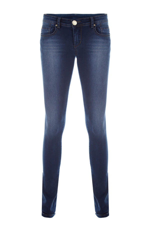 Dunkelblaue Skinny Jeans von Tally Weijl