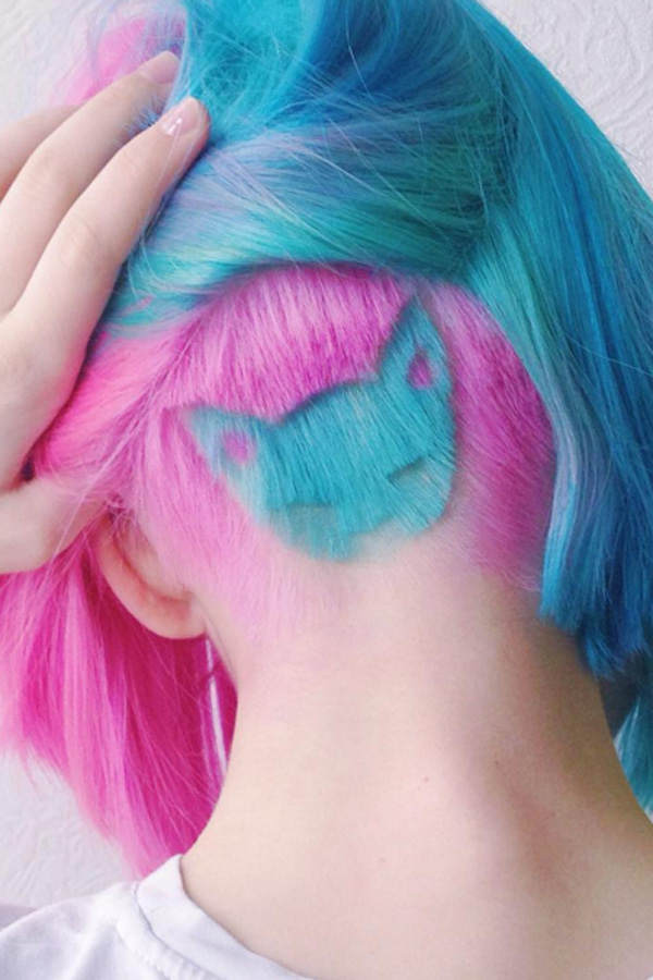 Rainbow Cat Undercut