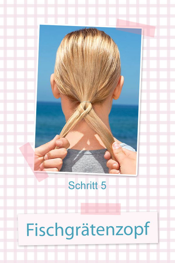 Fischgrätenzopf: Step 5