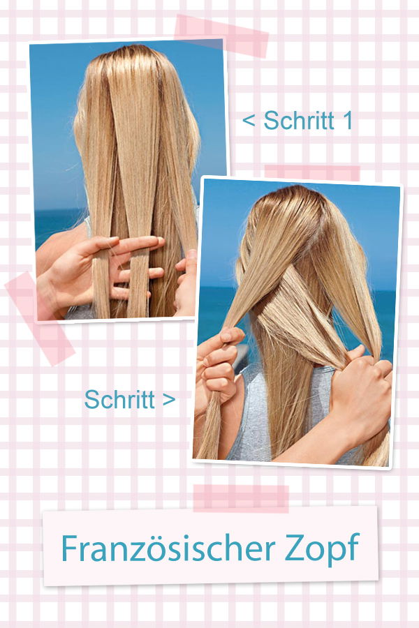 Französischer Zopf: Step 1 + 2