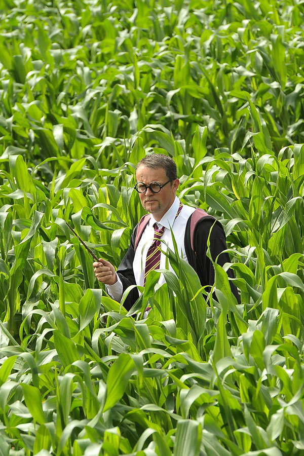 Landwirt Tom Pearcy im Potter-Feld