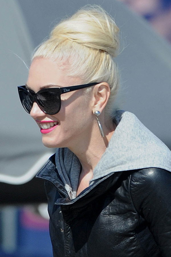 Gwen Stefani mit Hochsteckfrisur