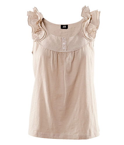 Top mit Rüschen-Trägern von H&M