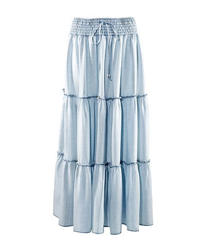 Maxi-Rock aus Denim