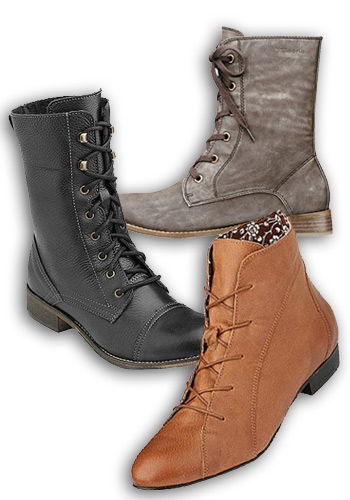 Schnürstiefel in jeder Farbe
