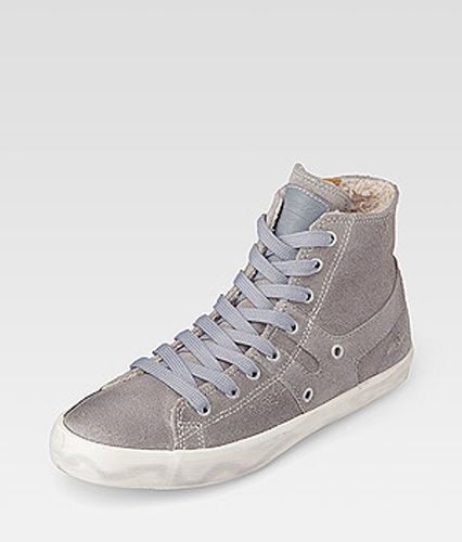 Silberner Fellsneaker von Venice
