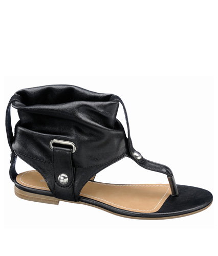 Ankle-Sandale in schwarz