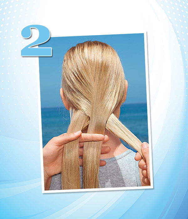 Einfachen Zopf flechten: Step 2