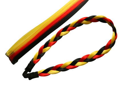 Clip-In und Zopfband in Deutschland-Farben