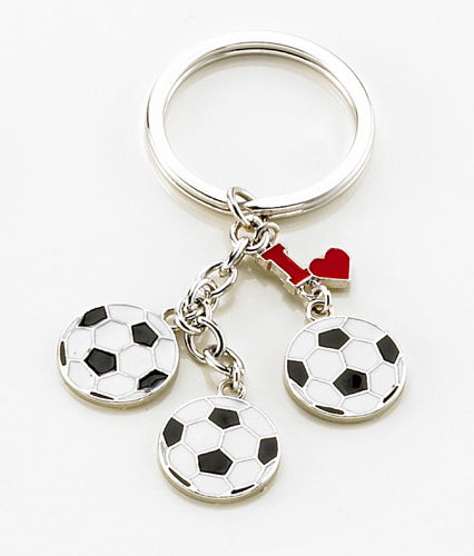 Schlüsselanhänger im Fußball-Design