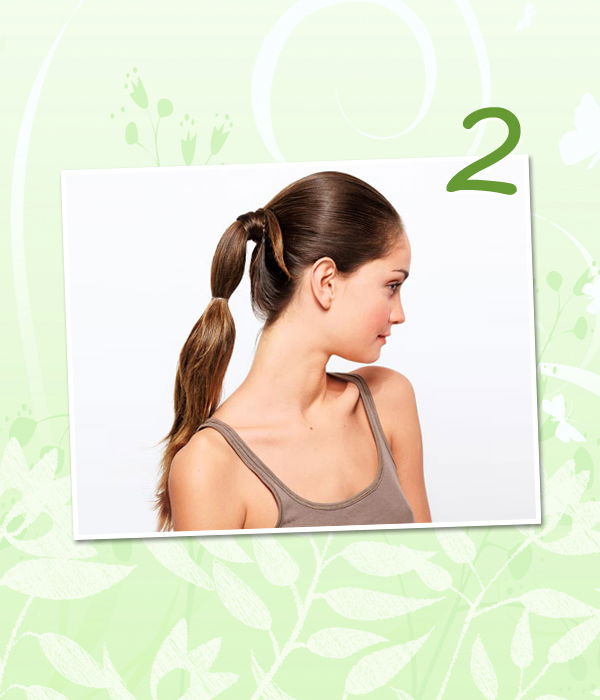 Haarschlaufe: Step 2