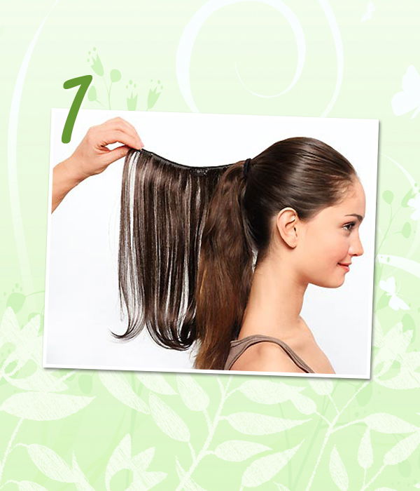 Haarschlaufe: Step 1