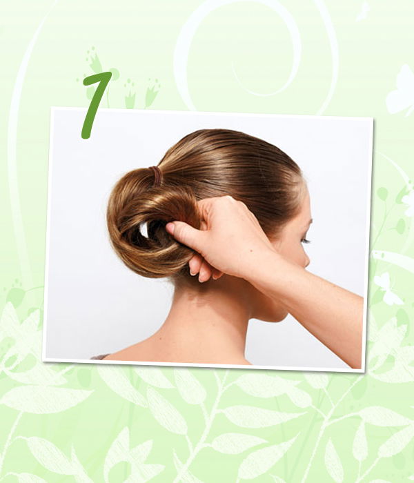 Klassischer Dutt: Step 1