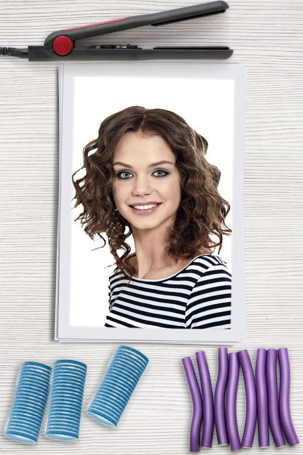 Locken-Frisur im Retro-Look