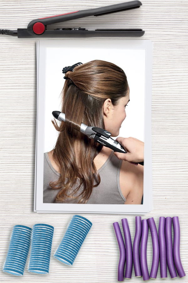 Locken mit Lockenstyler