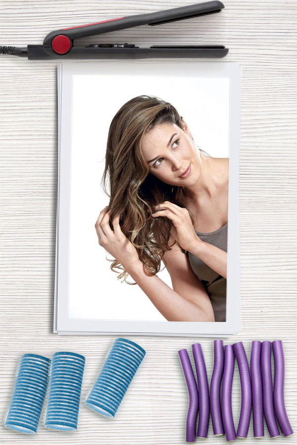 Locken mit den Fingern stylen
