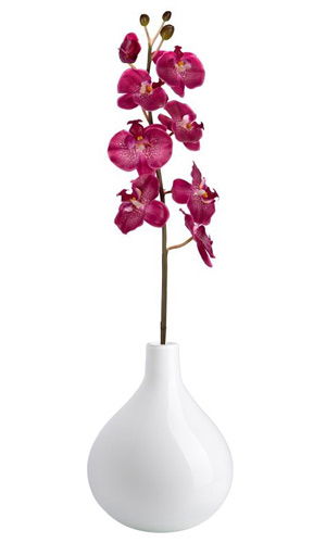 Vase mit Kunst-Orchidee