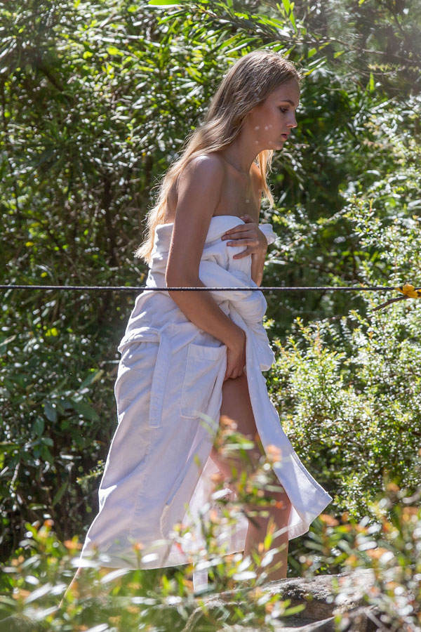 Elena Carrière beim Dschungel-Shooting