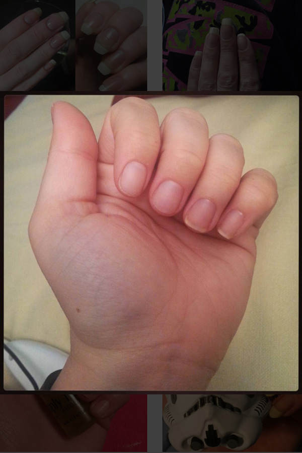 Kein Nagellack: Nackt