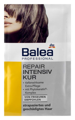 Ohne Silikone: Haarkur von Balea