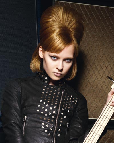 Extravagante, leuchtende Haare