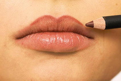 Lippenherz nachzeichnen