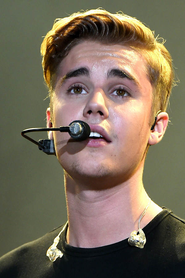 Justin Bieber mit Seitenscheitel - Mai 2015