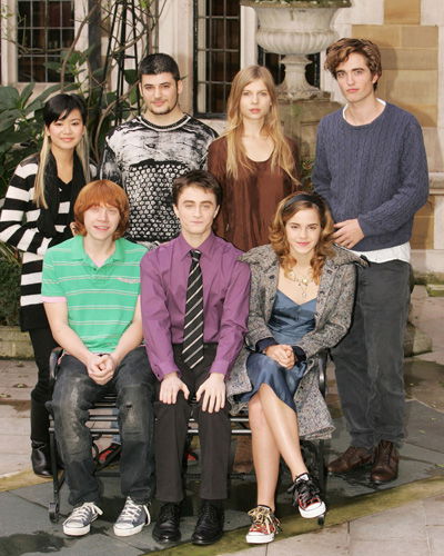 Robert Pattinson und die Harry Potter Crew