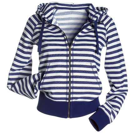 Gestreifte Kapuzenjacke von H&M