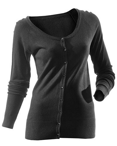 Schwarze Strickjacke
