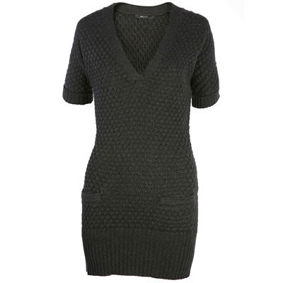 Schwarzes Strickkleid von Mango