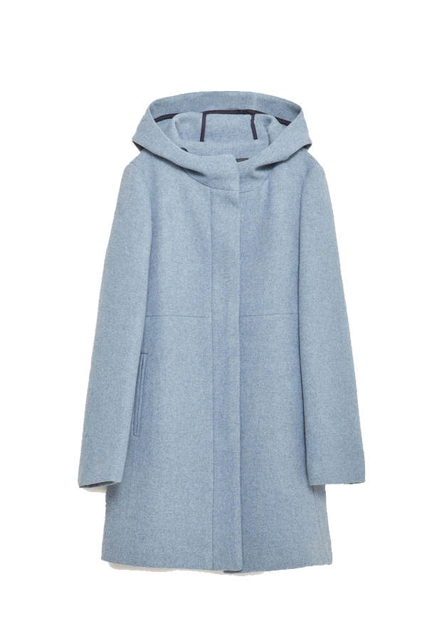 Hellblauer Mantel von Zara