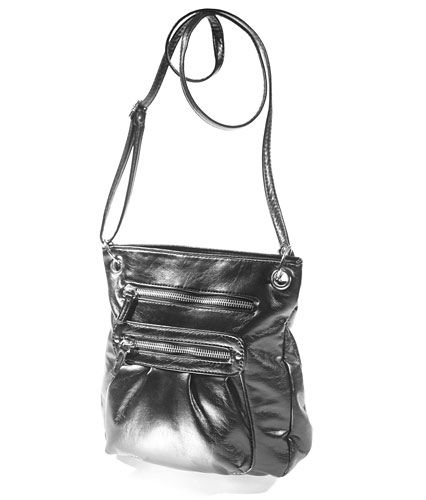 Metallic-graue Tasche von New Yorker