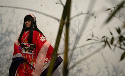 Japanische Cosplayerin