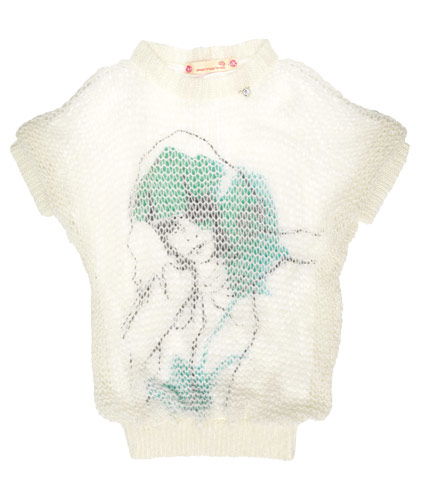 Weißer Strickpulli von Fornarina
