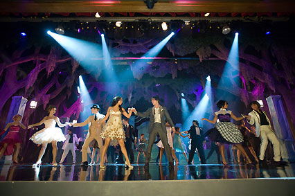 Troy und Gabriella auf der Bühne
