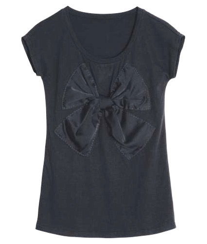 T-Shirt mit XL-Schleife von H&M