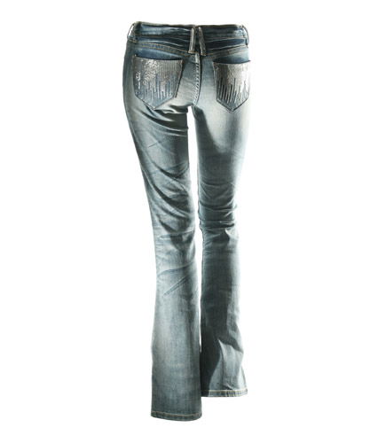 Jeans-Hose mit Pailletten von New Yorker