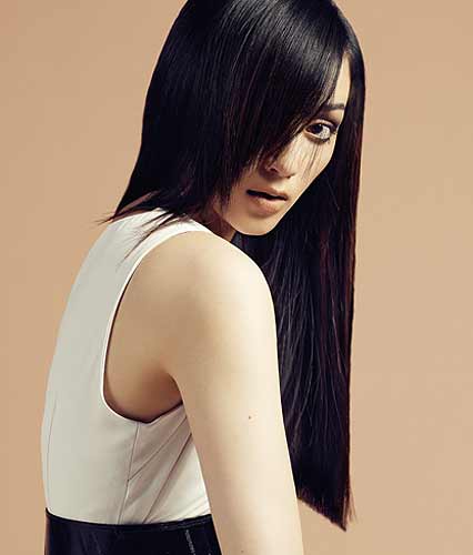 Trendfrisur in Sleek-Optik