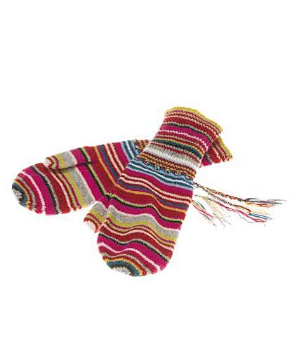 Bunte Strickhandschuhe von H&M