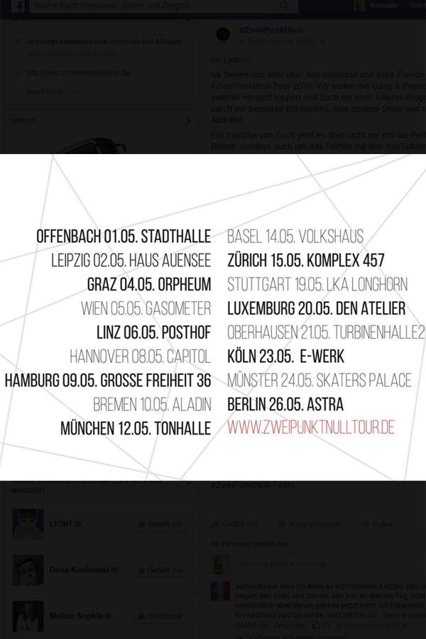Gang-Tour 2016: Diese YouTuber sind dabei!