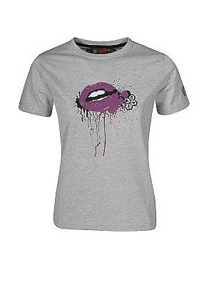 Shirt mit Lippen-Print von Fourasses