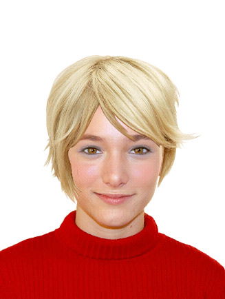 Freche Kurzhaarfrisur in Blond