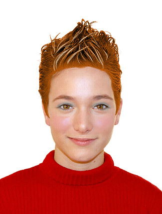 Rotblonde Kurzhaarfrisur