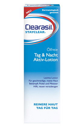 Tag & Nacht Aktiv Lotion von Clerasil Stayclear