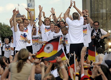 Jubel der EM-Mannschaft