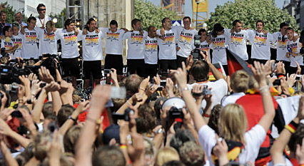 Deutsche Fußballmannschaft in Berlin