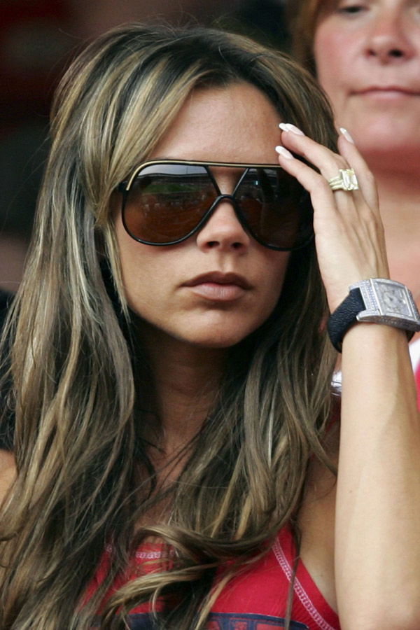 Victoria Beckham mit langen Haaren